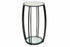 Scarlett Gunmetal Black & White Marble Side Table