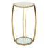 Scarlett Gold & White Marble Side Table