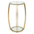 Scarlett Gold & Glass Side Table