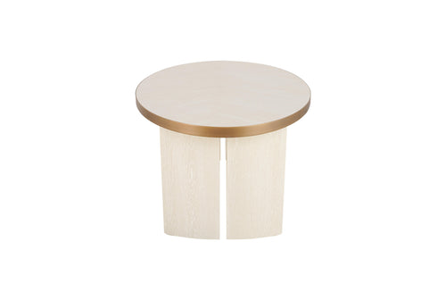 Denny Oval 6 Seater Dining Table - Antique White