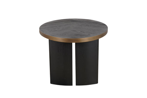 Denny Oval 6 Seater Dining Table - Oak Black