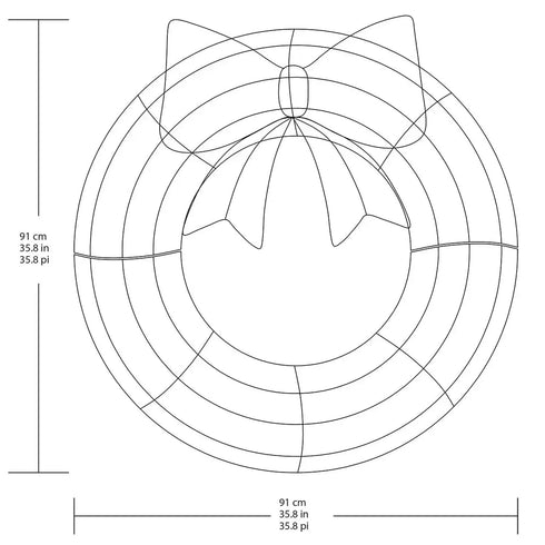 Dewdrop Light Up Wreath with Red Velvet Bow 97cm