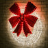 Dewdrop Light Up Wreath with Red Velvet Bow 97cm