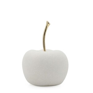 White Apple Ornament