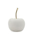 White Apple Ornament