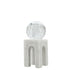 White Abstract Ball Ornament