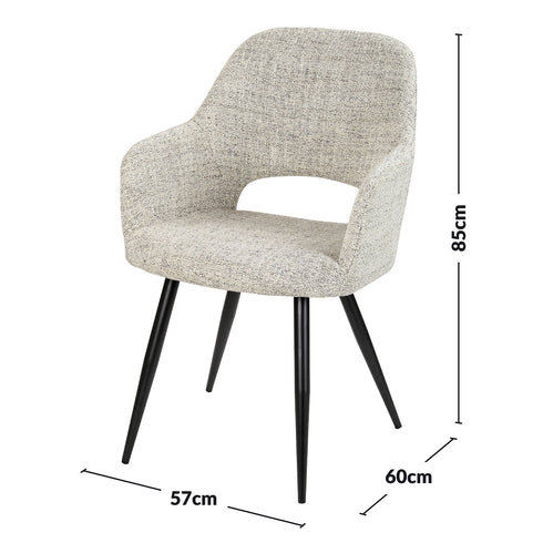 Inara Greige Dining Chair