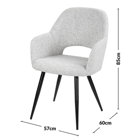 Inara Silver Dining Chair