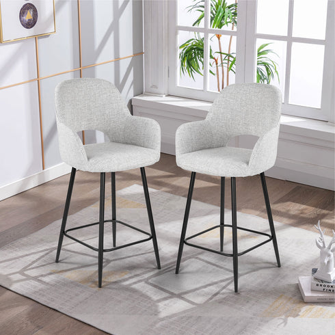 Maisie Silver Bar Stool
