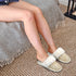 Faux Fur Mule Slipper - Grey