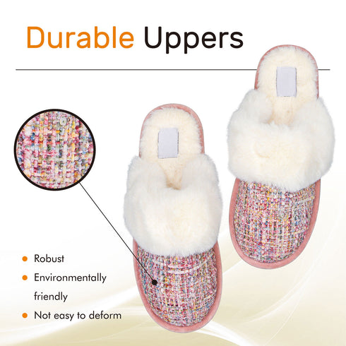 Faux Fur Mule Slipper - Cream