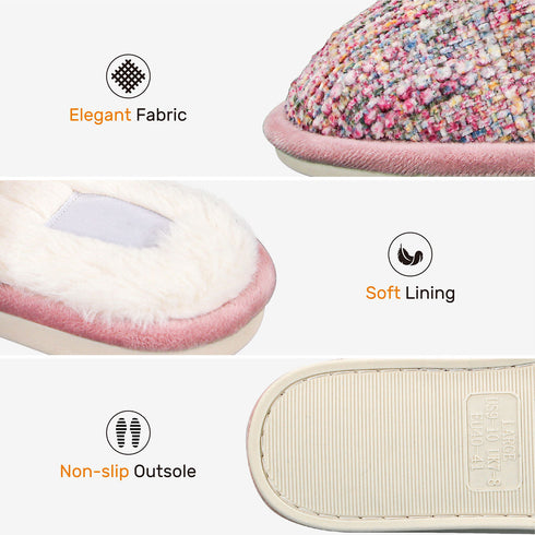 Faux Fur Mule Slipper - Grey