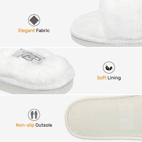 Faux Fur H Slipper - Beige