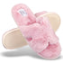 Faux Fur H Slipper - White
