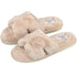 Faux Fur H Slipper - White