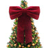 Burgundy Velvet Bow - XL