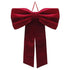 Burgundy Velvet Bow - XL