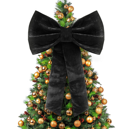 Black Velvet Bow - XL