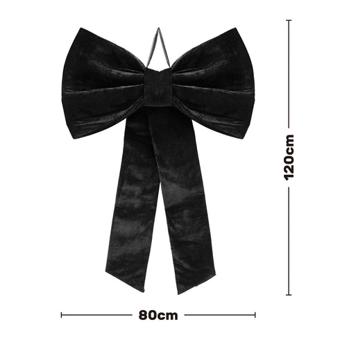 Black Velvet Bow - XL