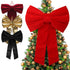 Burgundy Velvet Bow - XL