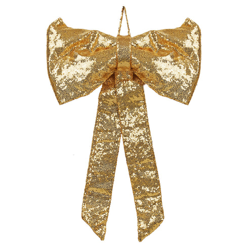 Gold Sequin Bow
