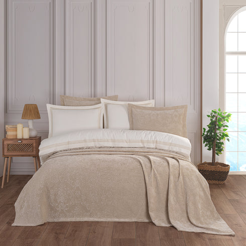 Thea Beige Duvet Set