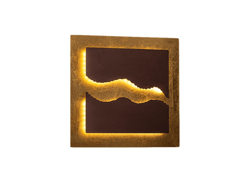 Sombra Ceiling Light oxide & Gold Leaf