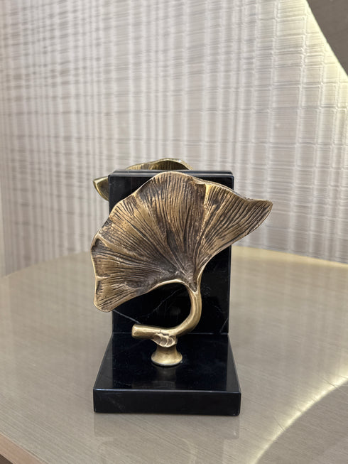 Ginko Marble Bookends