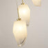 Rossie 5 light Multi Drop Pendant - Satin Brass & Glass