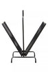 Avento Black Two Pocket Magazine Rack
