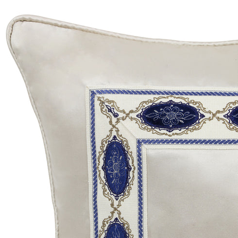 Tia Cream Silk Cushion