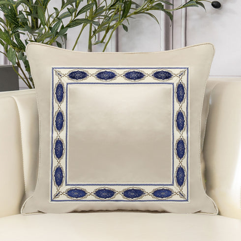 Tia Cream Silk Cushion