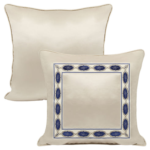 Tia Cream Silk Cushion