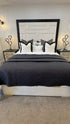 Peri Black and Cream Bed