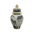 Black & Gold Zebra Jar