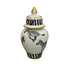 Black & Gold Zebra Jar