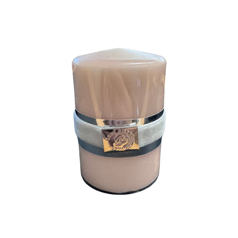 Powder Pink Pillar Candle