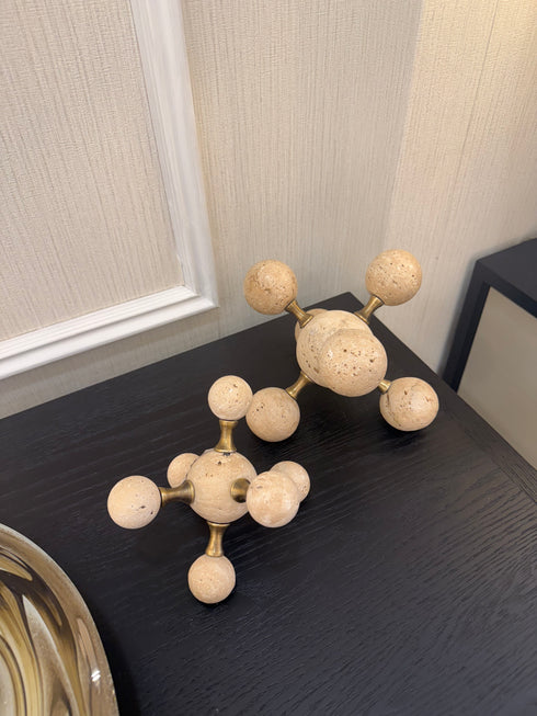 Cairo Travertine Ball Decoration