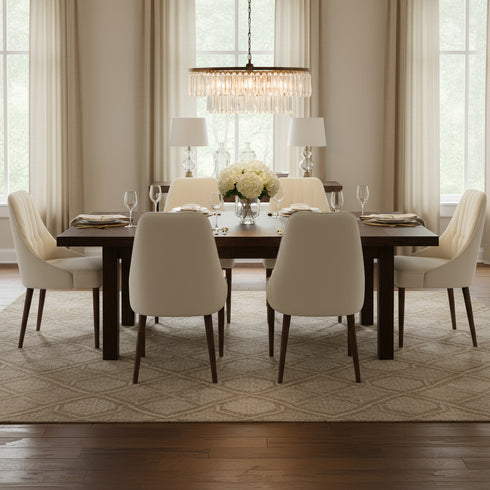 Blake Gold & Off White Dining Chair