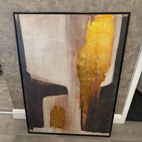 Golden Foil Textured Canvas