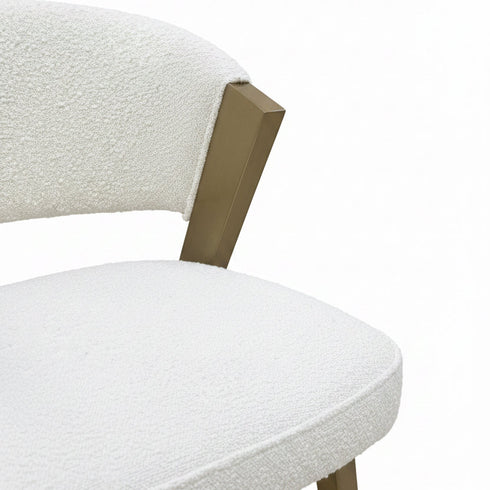 Celine Gold & Off White Chair