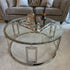 Ovada Coffee Table - Stainless Steel & Clear Glass