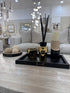 Travertine Ball & Tray Set