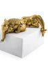 Set of 2 Gold Giraffe & Elephant Ornaments