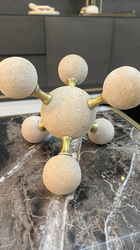 Cairo Travertine Ball Decoration