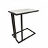 Mila Sofa Table - Gunmetal Black & White Marble