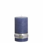 Navy Pillar Candle