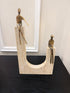 Happy Couple Travertine Ornament