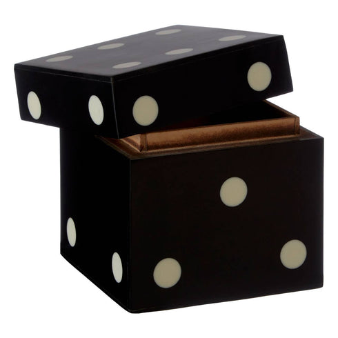 Clarissa Black & White 5 Dice Box