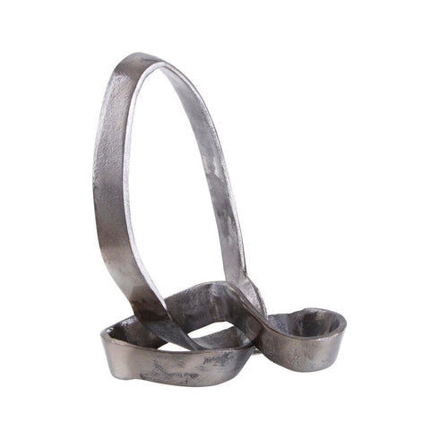 Prato Silver Nickel Finish Knot Sculpture